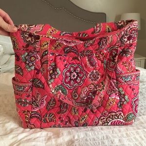 Vera Bradley pleated tote